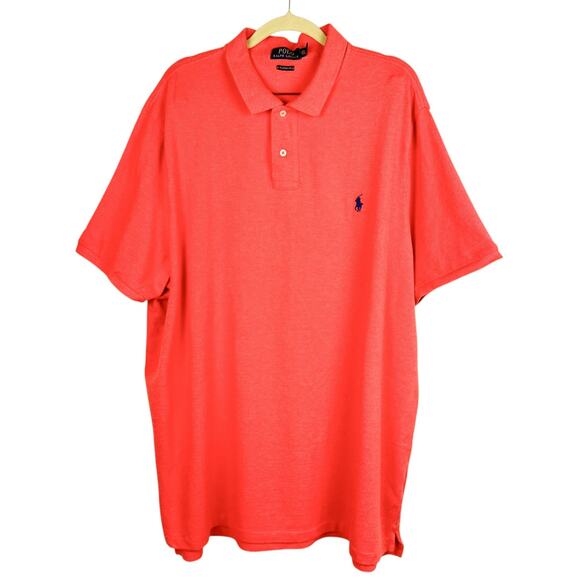 Polo Ralph Lauren Other - Polo Ralph‎ Lauren Salmon Cotton Classic Fit Collared Short Sleeve Polo Top XXL